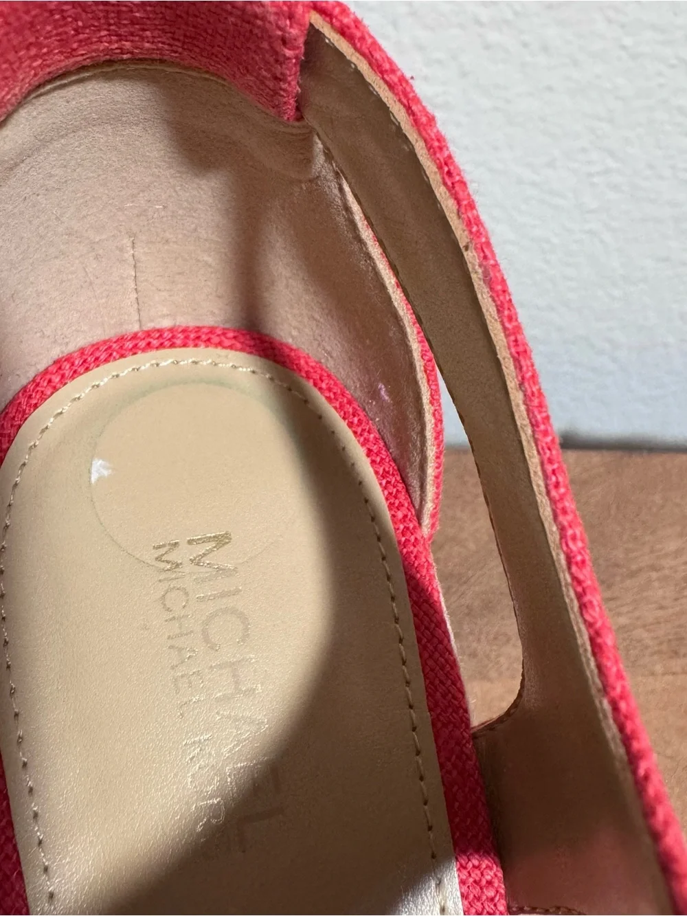 Brand New Michael Kors Berkley Espadrille Mid Wedge Sandals